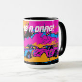 Drag-Racing Burn-Out - Drag-Racing Cars Tasse (VorderseiteRechts)