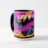 Drag-Racing Burn-Out - Drag-Racing Cars Tasse (Vorderseite Links)