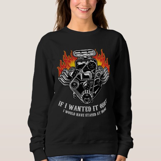 Drag Racing  Car Engine Mechanics Motor Racing Sweatshirt (Vorderseite)