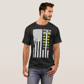 Drag Racing Flag American Drag Racer Drag Strip Tr T-Shirt (Vorne ganz)