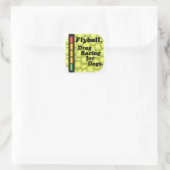 Drag Racing für Dogs Square Sticker (Tasche)