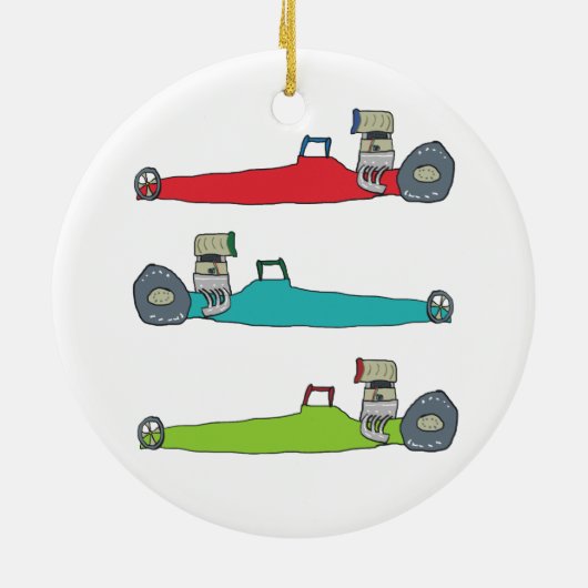 Drag Racing Keramik Ornament (Hinten)