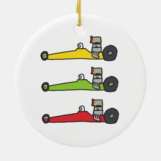 Drag Racing Keramik Ornament (Hinten)