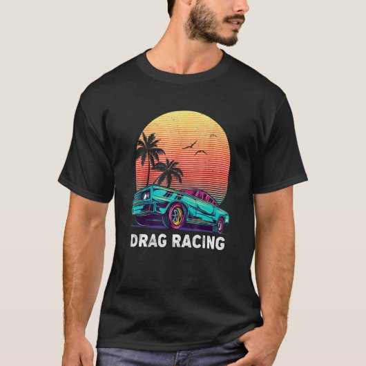 Drag Racing Mens Drag Race Muscle Car T-Shirt (Vorderseite)