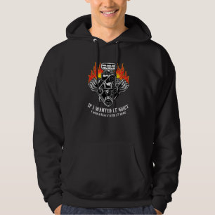 Drag Racing Motor Mechanics Motorrad Hoodie