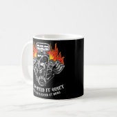Drag Racing Motor Mechanics Motorrad Kaffeetasse (Vorderseite Links)