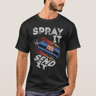 Drag Racing Race Car NOS Spray Es senden 1 T-Shirt