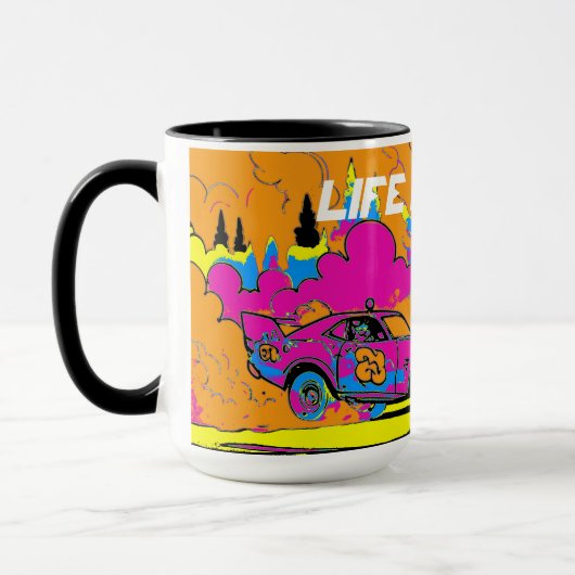 Drag Racing Smoke-Out - Drag-Racing Cars Tasse (Links)