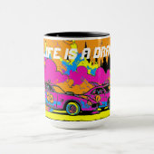 Drag Racing Smoke-Out - Drag-Racing Cars Tasse (Zentrum)