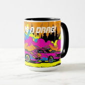 Drag Racing Smoke-Out - Drag-Racing Cars Tasse (VorderseiteRechts)