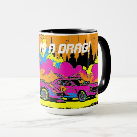 Drag Racing Smoke-Out - Drag-Racing Cars Tasse (VorderseiteRechts)
