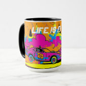 Drag Racing Smoke-Out - Drag-Racing Cars Tasse (Vorderseite Links)