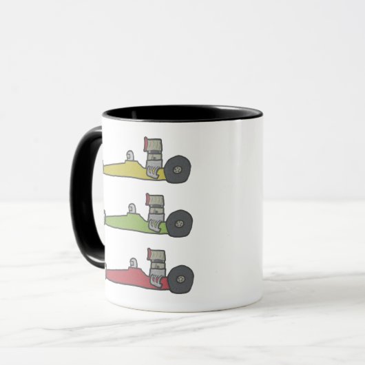Drag Racing Tasse (Vorderseite Links)