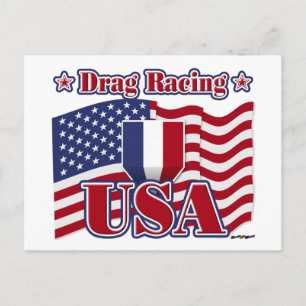 Drag Racing USA Postkarte