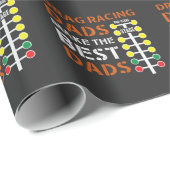 Drag Racing Vater Mechanic Dragster Daddy Racer Geschenkpapier (Rolleneckpunkt)