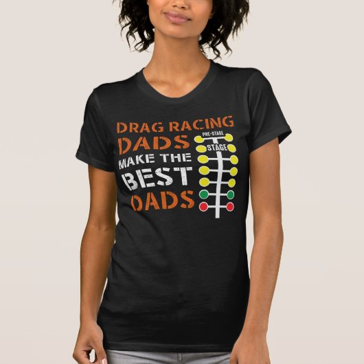 Drag Racing Vater Mechanic Dragster Daddy Racer T-Shirt (Vorderseite)