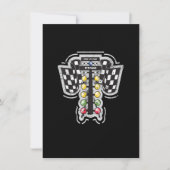 Drag Racing Weihnachtsbaum Lights Ziehen Racing T Einladung (Vorderseite)