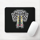 Drag Racing Weihnachtsbaum Lights Ziehen Racing T  Mousepad (Mit Mouse)