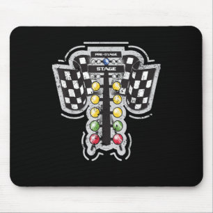 Drag Racing Weihnachtsbaum Lights Ziehen Racing T  Mousepad
