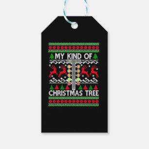 Drag Racing Weihnachtsbaum Ugly Xmas Sweater Geschenkanhänger