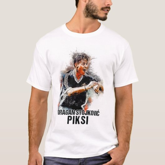 Dragan Stojkovic PIKSI Ein Tribut an die LEGEND T-Shirt (Vorderseite)