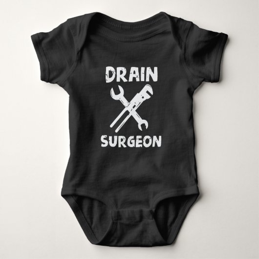 Drageon Funny Plumber Husband Baby Strampler (Vorderseite)