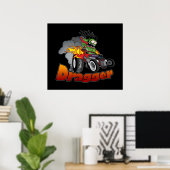 "Dragger" Frisierte Auto Art Poster (Heimbüro)