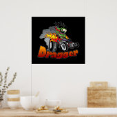 "Dragger" Frisierte Auto Art Poster (Küche)