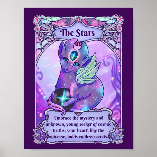 Draginie Affirmation: Die Sterne Poster (Vorne)