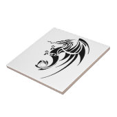Dragissous V1 - schwarzer Drache Fliese (Seite)