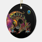 DRAGO Blue Sapphire Monogram Keramik Ornament (Links)