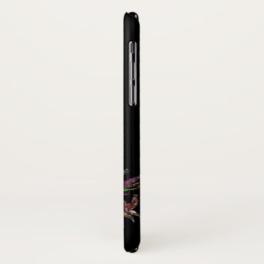 DRAGO, FANTASY DRAGON, PINK LILA GEMSTONE MONOGRAM Case-Mate iPhone HÜLLE (Hinten/Links)