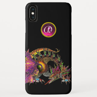 DRAGO, FANTASY DRAGON, PINK LILA GEMSTONE MONOGRAM Case-Mate iPhone HÜLLE