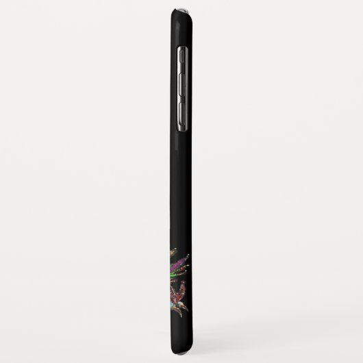 DRAGO, FANTASY DRAGON, PINK LILA GEMSTONE MONOGRAM Case-Mate iPhone HÜLLE (Hinten/Links)