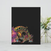 DRAGO/FANTASY GOLD DRAGON IN LILA UND SCHWARZ (Stehend Vorderseite)