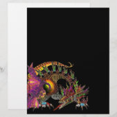 DRAGO/FANTASY GOLD DRAGON IN LILA UND SCHWARZ (Vorne/Hinten)