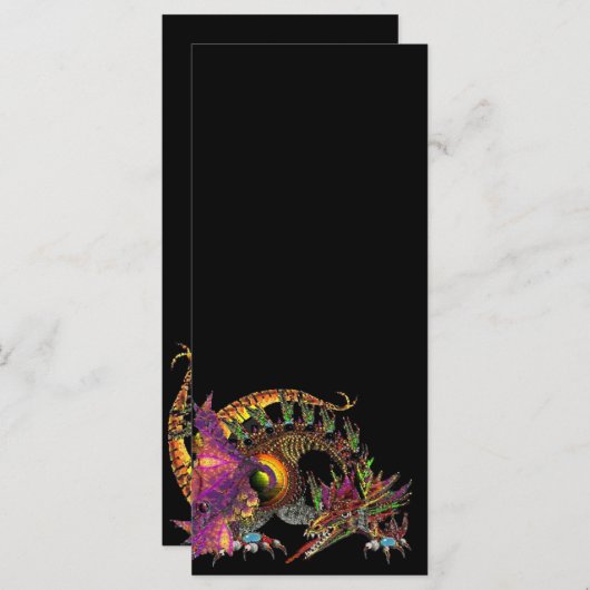 DRAGO/FANTASY GOLD DRAGON IN LILA UND SCHWARZ (Vorne/Hinten)