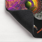 DRAGO/FANTASY GOLD DRAGON IN LILA UND SCHWARZ MOUSEPAD (Ecke)