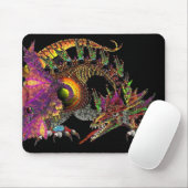 DRAGO/FANTASY GOLD DRAGON IN LILA UND SCHWARZ MOUSEPAD (Mit Mouse)