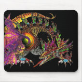 DRAGO/FANTASY GOLD DRAGON IN LILA UND SCHWARZ MOUSEPAD (Vorne)