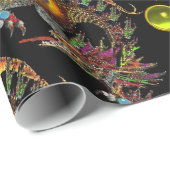 DRAGO- UND FARBSTONEN GESCHENKPAPIER (Rolleneckpunkt)