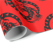 DRAGO- UND FARBSTONEN GESCHENKPAPIER (Rolleneckpunkt)