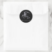 DRAGON6 RUNDER AUFKLEBER (Tasche)