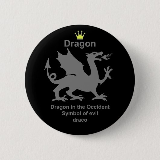 dragon　龍　竜 button (Vorderseite)