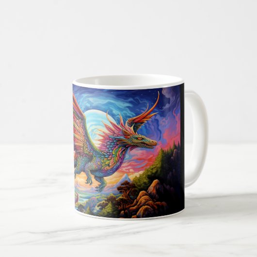 Dragon #1 Coffee Tasse (VorderseiteRechts)