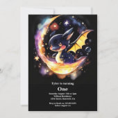 Dragon 1. Geburtstag Einladung (Vorderseite)