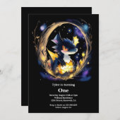 Dragon 1. Geburtstag Einladung (Vorne/Hinten)