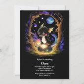 Dragon 1. Geburtstag Einladung (Vorderseite)