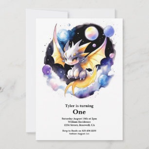 Dragon 1. Geburtstag Einladung