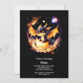 Dragon 1. Geburtstag Einladung (Vorderseite)
